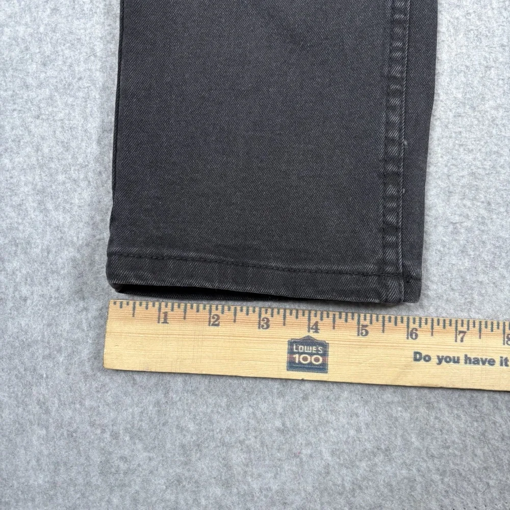 Fashion Nova Rosey Embroidered Stacked Skinny Jeans Mens 38 Black